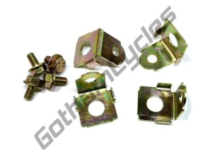 Ducati 748 916 996 998 Frame Side Fairing Clips DZUS Mounts Brackets Screws Set - Picture 1 of 1