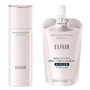 Shiseido ELIXIR WHITE Brightening Moisture Emulsion WT III EX Moist 130ml/110ml - Picture 1 of 6