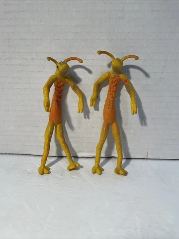 Men In Black Neeble & Gleeble Alien Worm Action Figures Loose 1997 VTG Cover