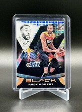 2020-21 Panini Black RUDY GOBERT Small Hyperplaid Holo Gold /5 #9 DPOY Utah Jazz