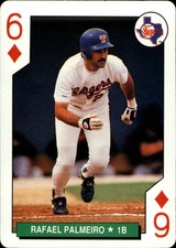 1991 (RANGERS) U.S. Playing Cards All-Stars #6D Rafael Palmeiro