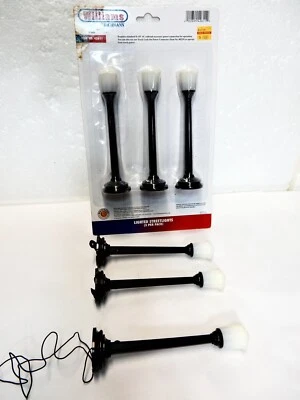 Рабочие уличные фонари Williams от Bachmann в масштабе O 3 в пузырьковой упаковке - 3 шт. отдельно - - Изображение 1 из 4