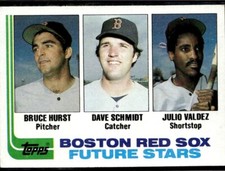 1982 Topps 381 Red Sox Future Stars Bruce Hurst Rookie Card RC
