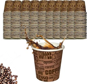 1000 bicchierini caffè di carta 75ml BIANCHI biodegradabili e per bevande calde. - Foto 1 di 3