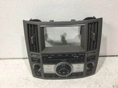 Infiniti FX35 2006-2008 calefacción control de aire acondicionado radio control placa frontal bisel moldura OEM Foto 1 de 4