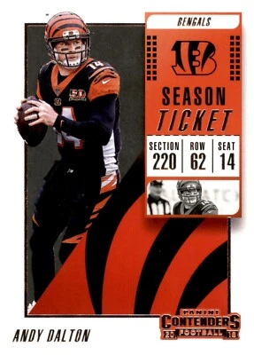 2018 Panini Contenders - Andy Dalton #78 - Image 1 of 2
