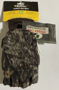 Scent Blocker Fleece Pop-Top Gloves Mossy Oak BU Size L/XL Lightweight Warm Hunt - Picture 1 of 3