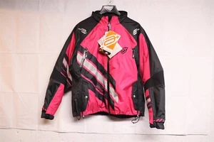 Arctiva Eclipse Women's Winter Snowmobile Jacket Pink/Black 31210570 (Size LG) - Picture 1 of 20