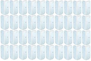 40 St. L-Winkel lang 75 x 27 mm Stahl verz. L-Ecken ADAM HALL Casebau L-Ecke NEU - Picture 1 of 1