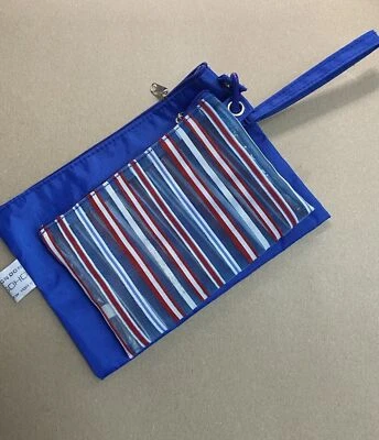 Toiletries Storage Bag Make Up Organizer Bag For Travel Patriotic 2pcs Set Mesh - Image 1 of 4