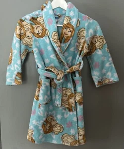 Disney's Frozen Elsa Girls Plush Robe Size Small 4-6 Blue D72 - Picture 1 of 6