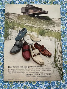Vintage 1970 Bostonian Blazers Shoes Print Ad Shoes That Say Something About You - Picture 1 of 7