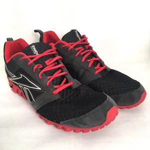 Reebok Shoes Mens Size 15 Black Red Realflex Running Athletic Casual Sneakers - Picture 1 of 10