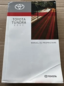 2011 Toyota Tundra Owners Manual User Guide FRENCH - Imagen 1 de 2
