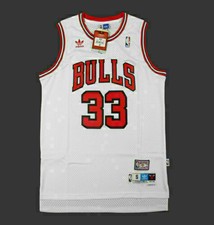 Scottie Pippen Chicago Bulls Vintage Throwback Swingman Jersey White New #
