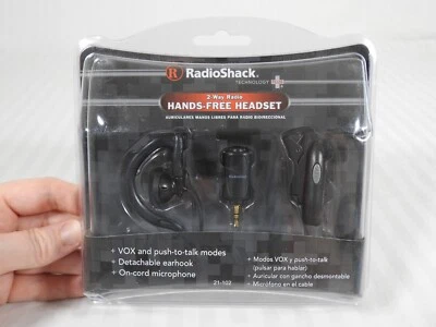 NEW SEALED  RadioShack 2-Way Radio Hands-Free Headset. 21-102. VOX & PTT Mic - Image 1 of 4
