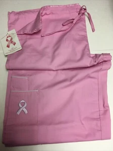 Scrub Pink Scrub Pants  (CANCER RIBBON  ) assorted sizes Jody Bergsma - Picture 1 of 2