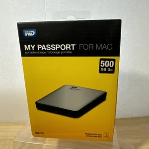 WD My Passport for Mac 500GB USB 3.0 External Hard Drive - New WDBLUZ5000ASL - Picture 1 of 6