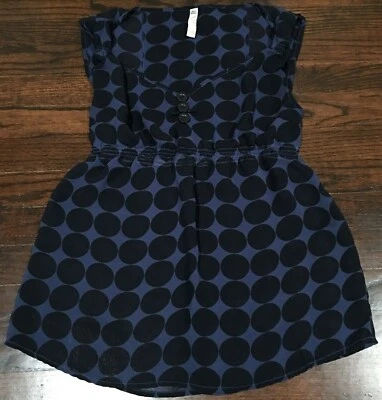 Camisa a lunares de poliéster sin mangas FOSSIL para mujer talla XS azul negro W2050 Foto 1 de 4