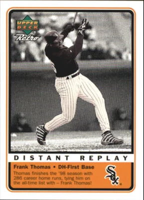 1999 Upper Deck Retro Distant Replay #D8 Frank Thomas - NM-MT - Image 1 of 2