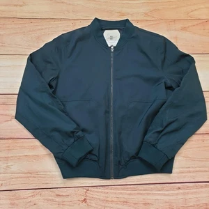 Hei Hei Anthropologie Jacket Womens Small Green Bomber Zip Lightweight Polyester - Picture 1 of 8