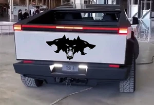 Car Trunk Badge 3D Emblem Tesla Cybertruck, 3-Headed Cerberus, Cyberbeast Tesla - Bild 1 von 15