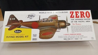 Guillow'S 400 Series Plastic Model Zero Carrier Fighter Aircraft - Image 1 of 4