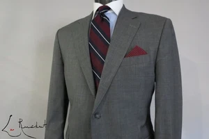 Traje Peter Millar Canadá tejido italiano fino ventilación lateral frente plano dos botones 44 R - Imagen 1 de 19