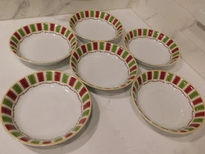 (6)  Doulton and Company St Andrews WINTER FESTIVAL Soup Bowls Japan - Picture 1 of 8