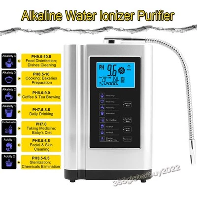 Alkaline Water Ionizer Purifier Filter LCD Control PH3.5-10.5 Home Auto-cleaning - Image 1 of 4