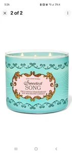 Vela Bath And Body Works Sweetest Song nueva - Imagen 1 de 1