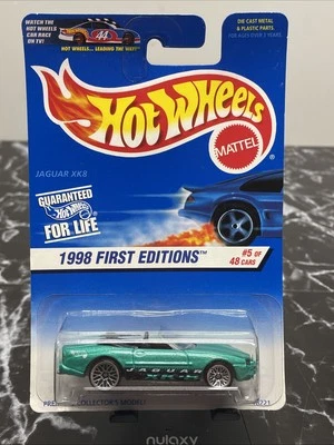 Hot Wheels 1998 First Editions Jaguar XK8 Green #639 Lace Wheels  C81! - Image 1 of 3