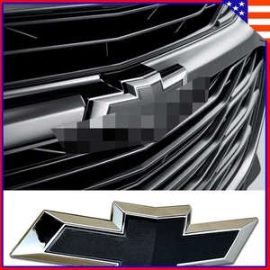 Fit Chevy Malibu 2016-2024 Front Grille Bowtie Emblem replacement black Chrome - Bild 1 von 3