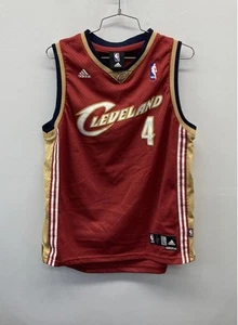 Adidas Boys Red Nba Cleveland #4 Wallace Jersey Sz 18/20 - Picture 1 of 5