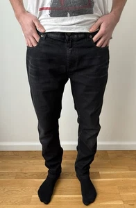 SAINT LAURENT MENS SIZE 33 BLACK DENIM SLIM JEANS D02 M/SK-LW - Picture 1 of 15