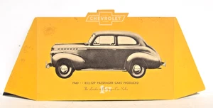 Original 1940 CHEVROLET counter top DEALER ADVERTISING SIGN passenger car SALES - Picture 1 of 3