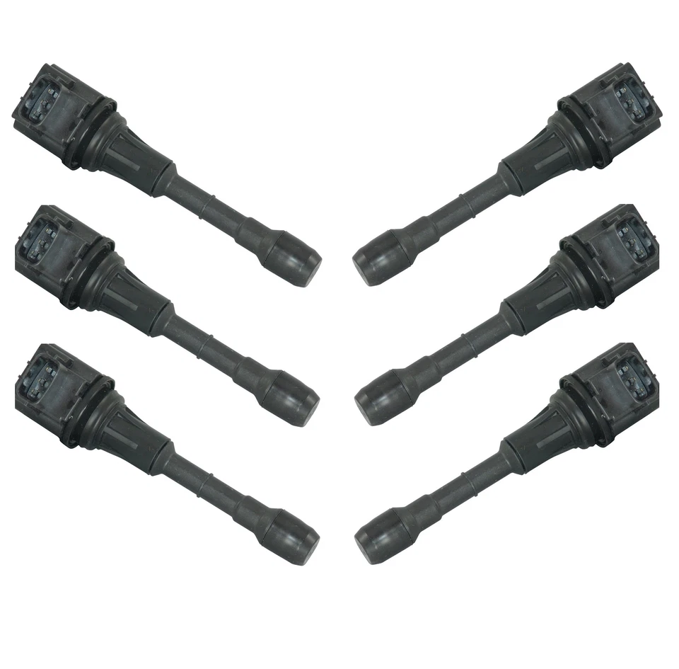 Hitachi Set of 6 Ignition Coils IGC0003 for Infiniti EX35 FX35 G25 Nissan 350Z - Image 1 of 1