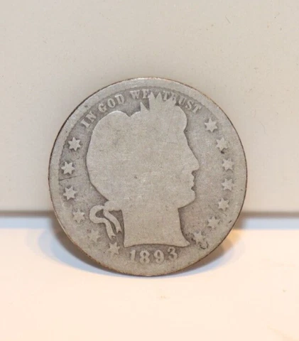 1893  US Barber Quarter 25c AG Cover
