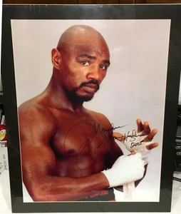 MARVELOUS MARVIN HAGLER AUTOGRAPHED BEAUTIFUL HUGE 17x22" PHOTO w/BOXING HOF COA - Picture 1 of 6