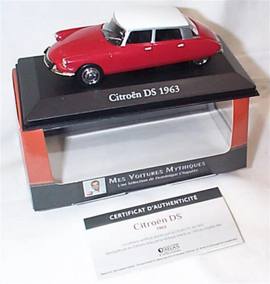 CARRO MODELO CITROEN DS 1963 TAMANHO 1:43 SEDÃ ANOS 60 IXO MYTHIQUES VERMELHO 4 PORTAS Novo - Imagem 1 de 1