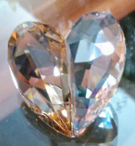 2007 Swarovski HEART CARD HOLDER #0886105 MIB COA VALENTINE'S Desk Vanity Curio - Picture 1 of 3