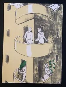 Thomas Bernstein, Auf Balkone, Sechs Ausflüge, Farblithographie, 1991, signiert - Bild 1 von 1