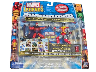 Figuras de acción Colossus vs Magneto Marvel Legends Showdown ToyBiz 2005 nuevas 3,75 Foto 1 de 3