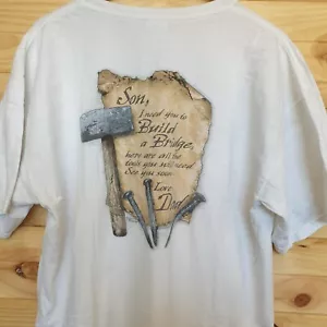 Bible Verses Dad To Son T-Shirt Gildan Heavy Cotton Men's Size XL - Bild 1 von 12