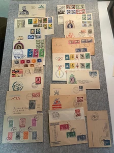 Vintage Lot International Stamp Collection FIRST DAY OF ISSUE Cards - Picture 1 of 7