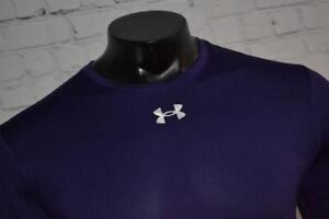 44020-a Under Armour Gym Shirt Athletic Workout Purple Size Medium Adult Mens