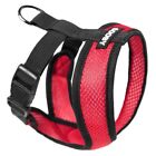 Gooby Fully adjustable Choke Free Comfort X Soft Harness, Red Size Small - Large