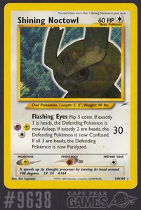 Shining Noctowl - 110/105 - Unlimited Edition - #9638, Heavily Played, Neo Desti - Picture 1 of 2