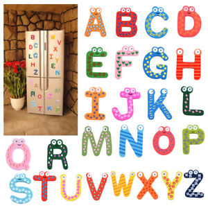 Magnetic Letters Alphabet Fridge Magnets Toys Kids Learning Magnets