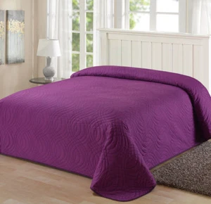Bedspread Coverlet Microfiber cushioncover pillowcase Quilt Padded - Picture 1 of 22